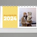 Kalendár stolový mesačný Yellow 2024 1