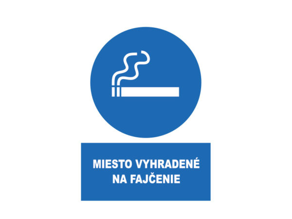 miesto vyhradene na fajcenie text 1