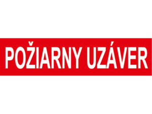 poziarny uzaver