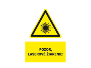 pozor laserove ziarenie text 1