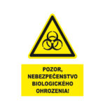 Pozor, nebezpečenstvo biologického ohrozenia! text