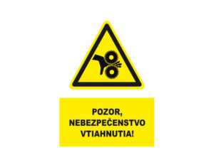 pozor nebezpecenstvo vtiahnutia text