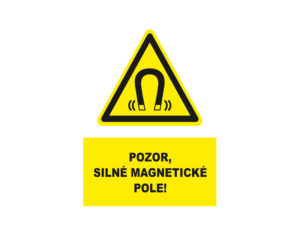 pozor silne magneticke pole text