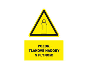 pozor tlakove nadoby s plynom text