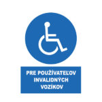 Pre používateľov invalidných vozíkov text