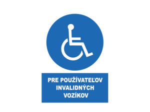 pre pouzivatelov invalidnych vozikov text