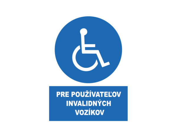 pre pouzivatelov invalidnych vozikov text