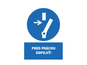 pred pracou odpojit text