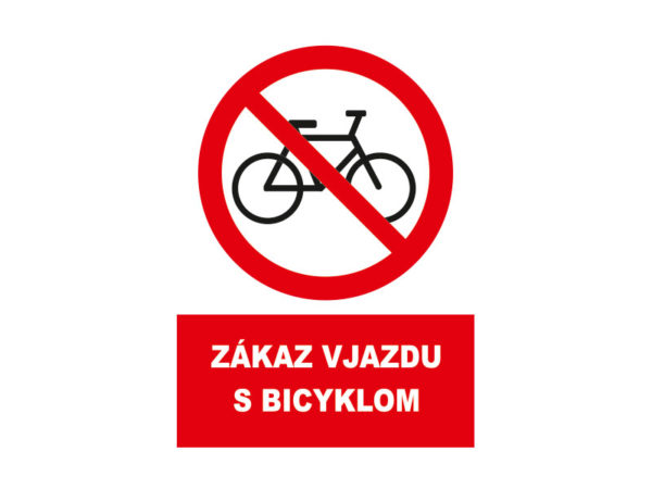 Zákaz vjazdu s bicyklom