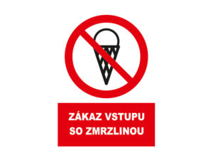 Zákaz vstupu so zmrzlinou